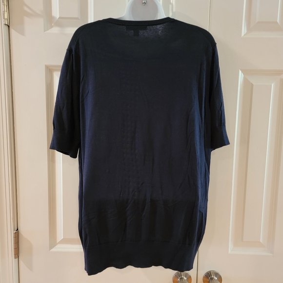 Ann Taylor Lightweight Silk/Cotton Short Sleeve Cardigan Size XXL - Picture 3 of 9